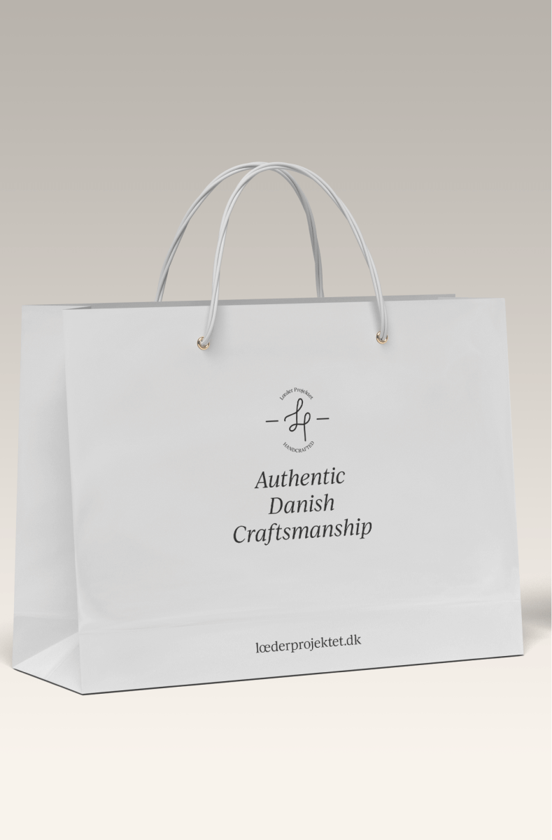shopping bag design, branding, white