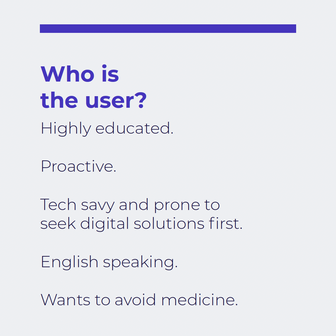 who is the user, branding process